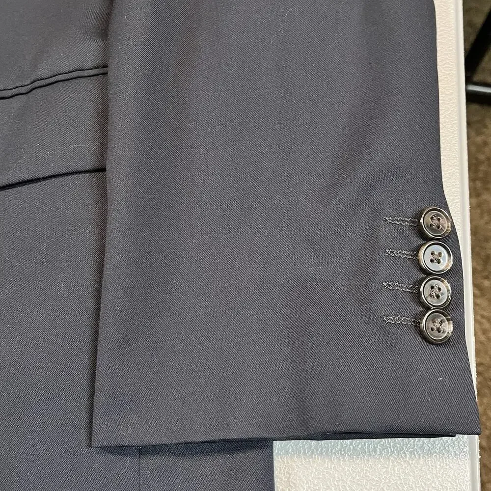 Ralph Ralph Lauren 100% Wool Blazer Sports Coat Jacket Two-Button Blue Mens 40R